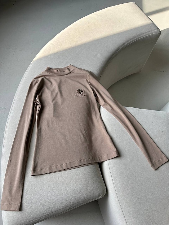 Женская бежевая водолазка Loro Piana