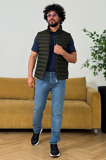 Мужской жилет зелёного цвета Polo Ralph Lauren   