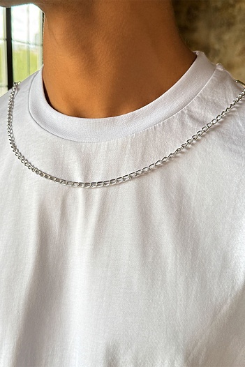 Белая оверсайз футболка Givenchy Chain   