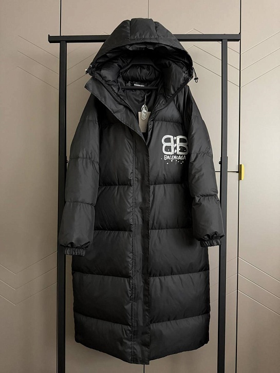 Женская пуховая куртка Balenciaga Premium - Black