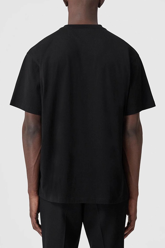 Мужская футболка чёрного цвета Burberry logo-print