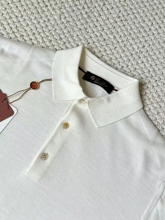 Поло с длинным рукавом Loro Piana Premium - Beige