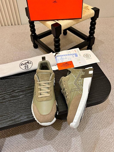 Мужские кроссовки Hermes Bouncing - Beige   