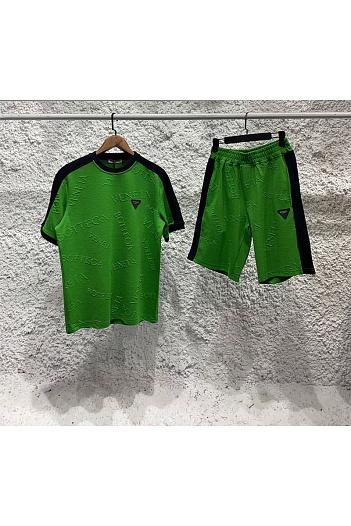 Мужские шорты Bottega Veneta embossed - Green   