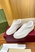 Женские замшевые кеды Gucci Premium - White