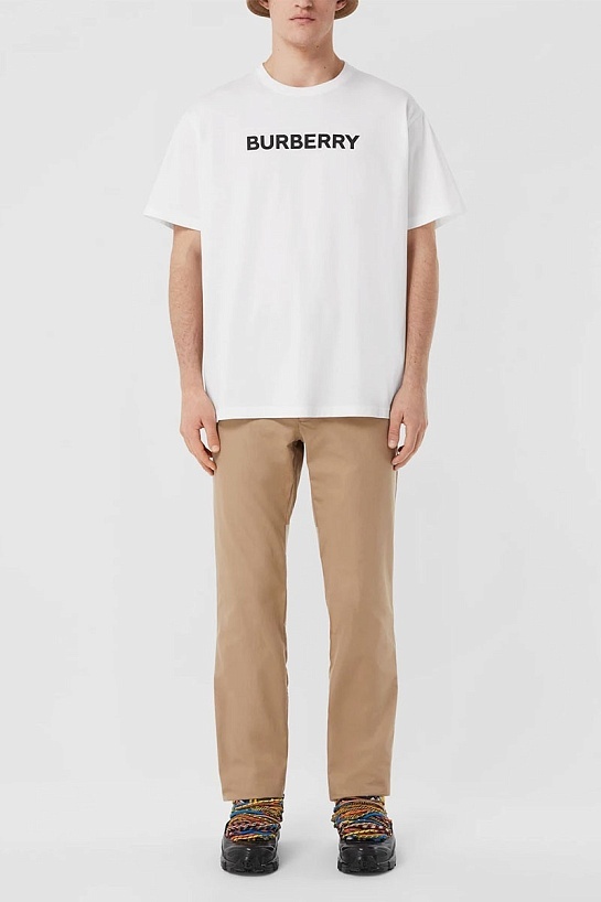 Мужская футболка белого цвета Burberry logo-print