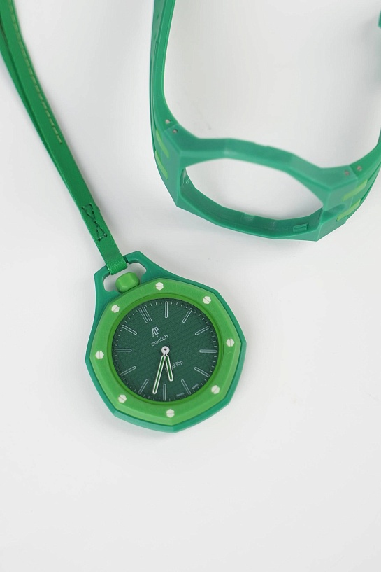 Часы Audemars Piguet x Swatch "Royal Pop" Green Eight premium