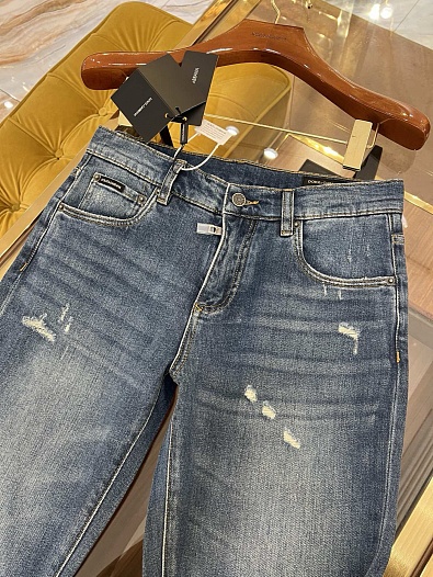 Мужские синие джинсы Dolce & Gabbana comfort fit   