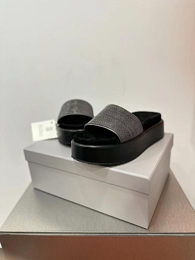 Женские шлёпанцы Brunello Cucinelli Premium   