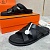 Мужские шлёпанцы Hermes Kazimir - Black