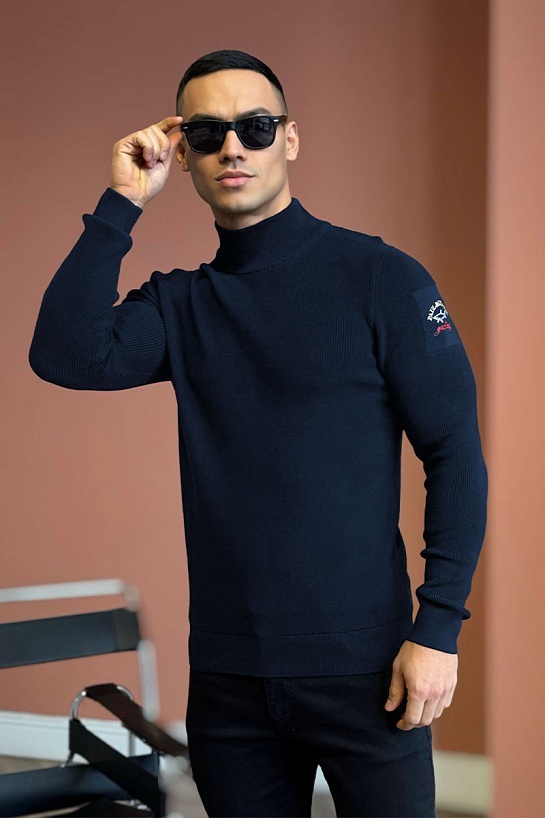 Мужской тёмно-синий свитер Paul & Shark