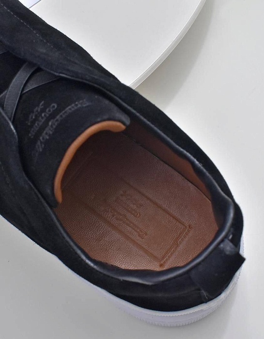 Мужские кроссовки Ermenegildo Zegna Triple Stitch - Black