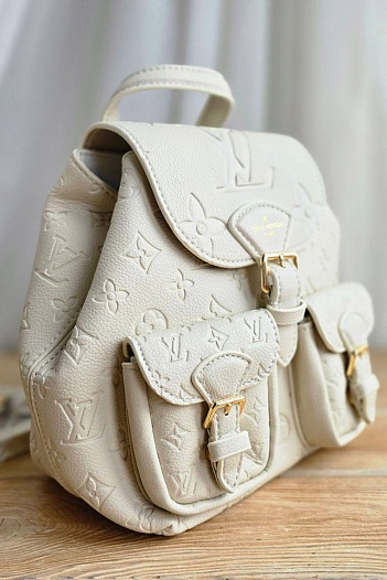 Кожаный рюкзак Louis Vuitton Monogram Empreinte 22x22 - Beige   