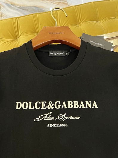 Мужская футболка Dolce & Gabbana Premium - Black   