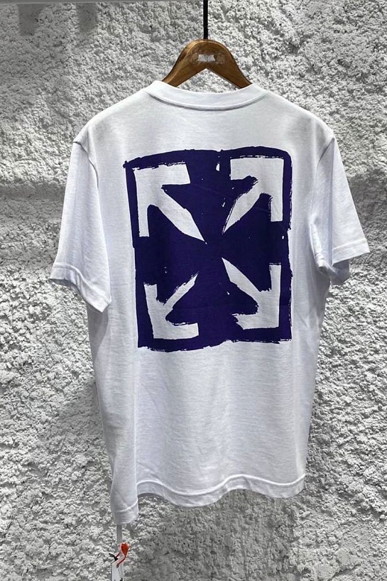 Белая оверсайз футболка Off-White Arrows