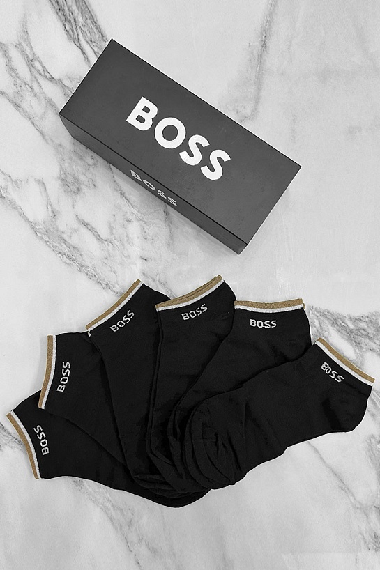 Комплект чёрных носков Hugo Boss