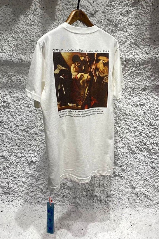Белая оверсайз футболка Off-White Caravaggio Painting