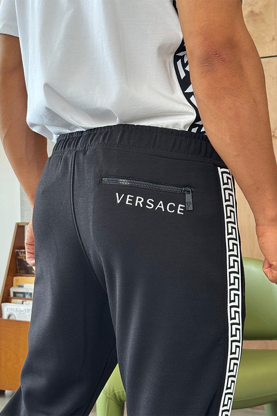 Мужские чёрные штаны Versace