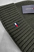Шапка цвета хаки Tommy Hilfiger essential flag