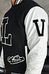 Мужской чёрный бомбер Louis Vuitton Baseball multi-patch
