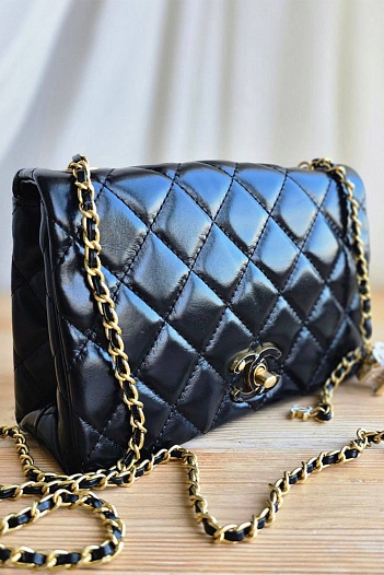 Cумка Chanel Opasek 22x13 см - Black   