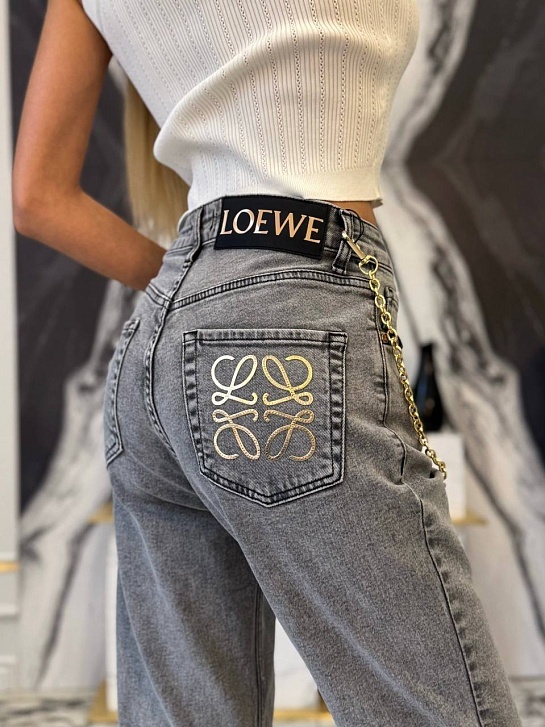 Женские джинсы Loewe Slouchy - Blue