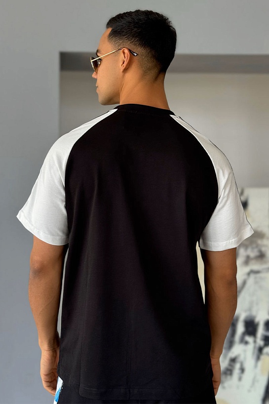 Мужская футболка Moncler чёрного цвета