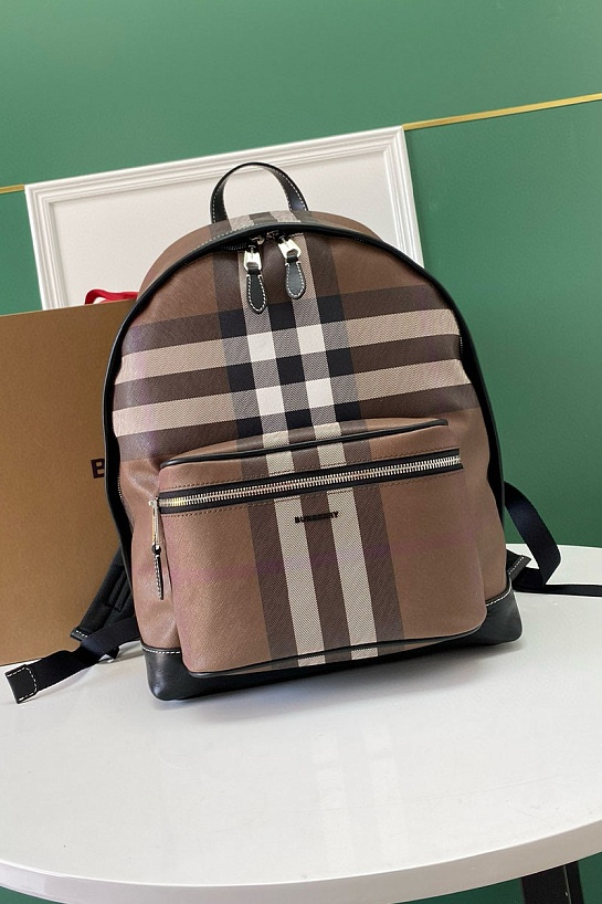 Кожаный рюкзак Burberry Dark Birch Brown Premium 30.5x14.5x42.5 см
