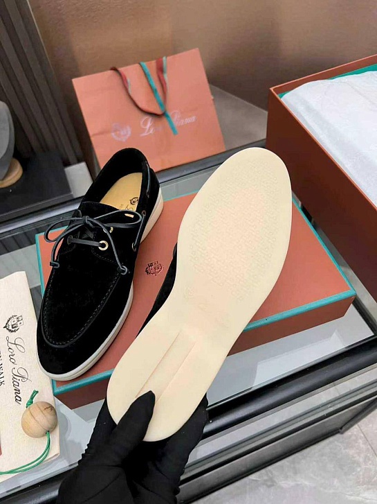 Женские замшевые лоферы Loro Piana premium