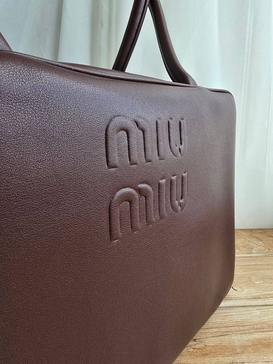 Женская сумка MIU MIU Kage 33x24 см - Chocolate