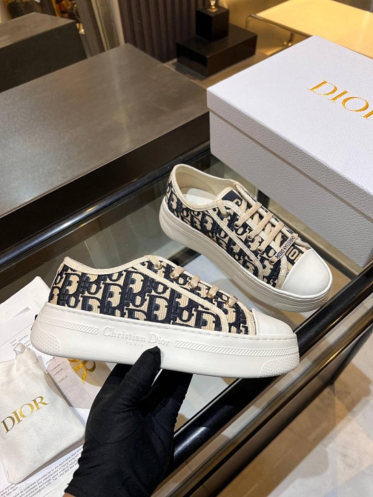 Женские кеды на платформе Dior Walk'n' premium
