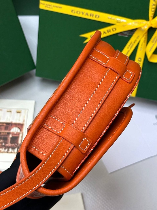 Кожаная сумка Goyard Belvedere Messenger PM premium 22x17x6 см