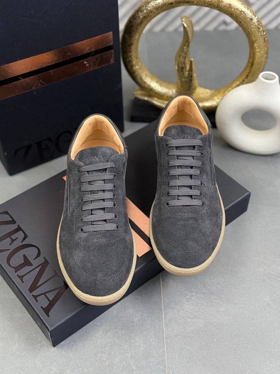 Мужские замшевые кроссовки Zegna "232"