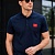Мужское тёмно-синее поло Hugo Boss classic badge