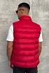 Мужской красный жилет Moncler logo-patch