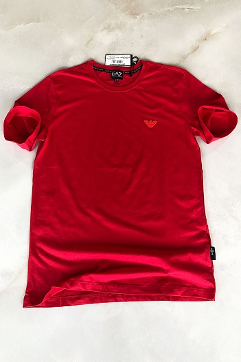 Красная мужская футболка Emporio Armani 7   
