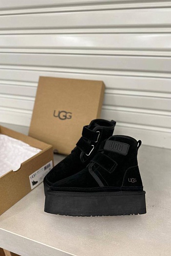 Женские ботинки UGG Mini Hi Platform - Black   