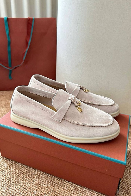 Женские замшевые лоферы Loro Piana Summer Charms Walk premium