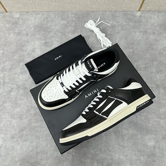 Кожаные кроссовки Amiri Skel Top Low