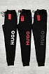 Чёрные спортивные штаны Hugo Boss Dutschi logo-print