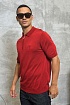 Мужское поло Stefano Ricci Eagle zip-neck - Red