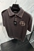 Мужское поло Stefano Ricci Eagle zip-neck - Brown