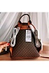 Коричневый рюкзак Michael Kors Abbey Medium Signature 29x25 см