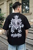 Чёрная оверсайз футболка Chrome Hearts Premium