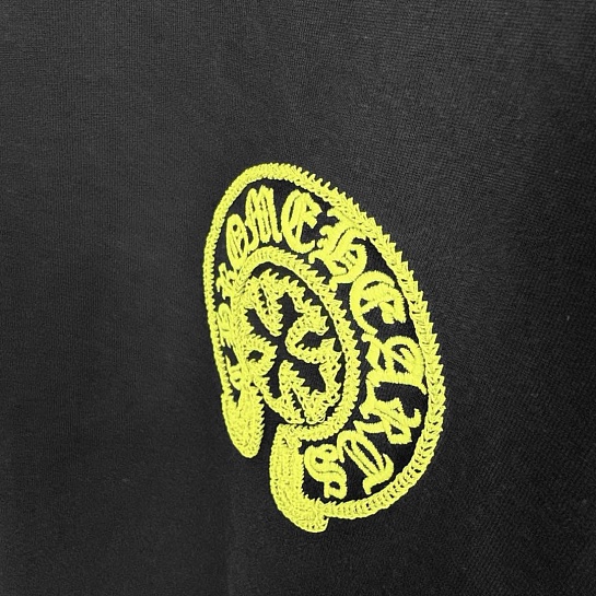 Чёрная оверсайз футболка Chrome Hearts Premium