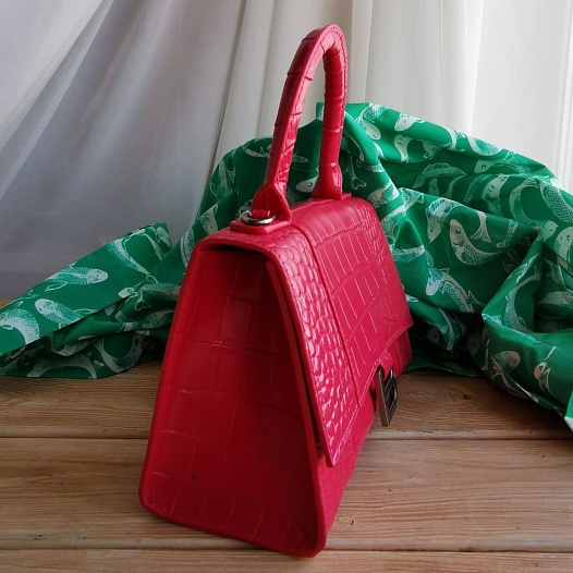 Кожаная сумка Balenciaga Hourglass S 23x14.5 см   