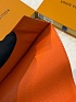 Кожаная обложка для паспорта Louis Vuitton Rouge Brique premium 14x10x2.5 см