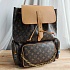 Кожаный рюкзак Louis Vuitton Trio Monogram - Brown 44x32 см