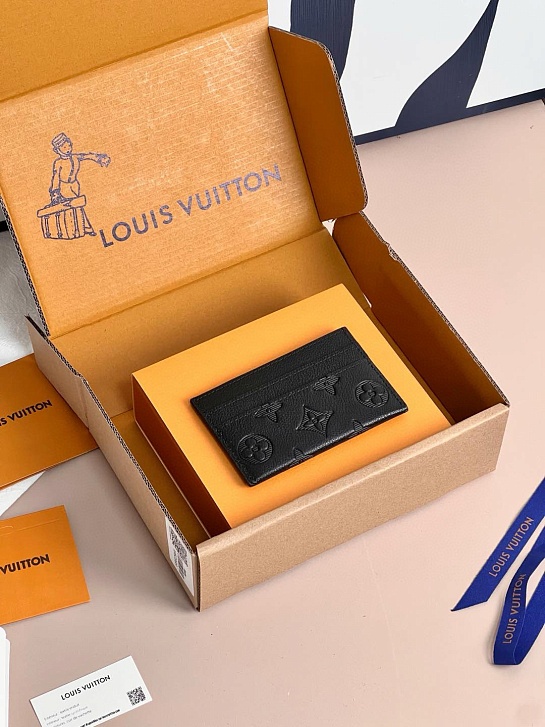 Кожаный кардхолдер Louis Vuitton Premium 11x7x0.5 см