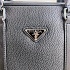 Мужская кожаная сумка Prada 38x28 см - Black